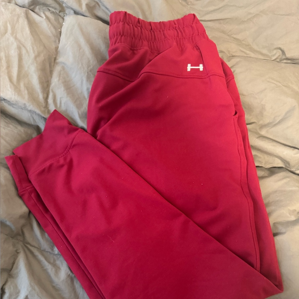 Barbella Women's Red joggers super comfy sz M EUC